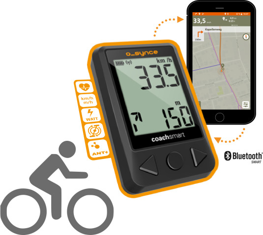 Navigation with coachsmart LEV and Naviki App