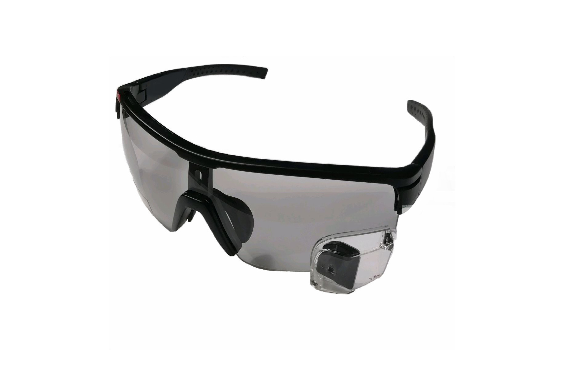 TriEye Sportbrille mit Rueckspiegel selbsttoenend schwarz